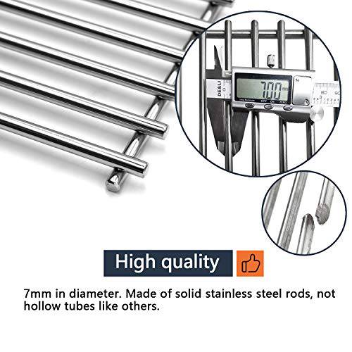 Hongso 16 5/8" SUS 304 Stainless Steel Grill Grid Cooking Grates - Grill Parts America