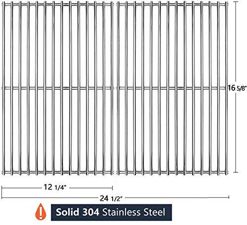 Hongso 16 5/8" SUS 304 Stainless Steel Grill Grid Cooking Grates - Grill Parts America