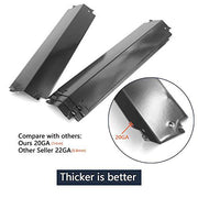 Hongso 16 X 3 13/16" Porcelain Steel Heat Plate Shield, Grill Burners Cover Replacement for Charbroil, Kenmore Gas Grills Parts, 4-Pack (PPC321) - Grill Parts America