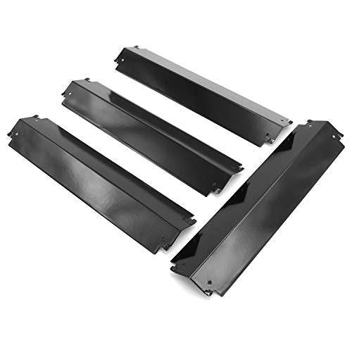 Hongso 16 X 3 13/16" Porcelain Steel Heat Plate Shield, Grill Burners Cover Replacement for Charbroil, Kenmore Gas Grills Parts, 4-Pack (PPC321) - Grill Parts America