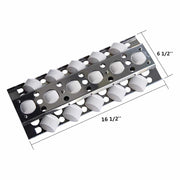 Hongso (4 Pack) Stainless Steel Heat Plate, Heat Shield, Heat Tent, Burner Cover, Vaporizor Bar, and Flavorizer Bar Replacement - Grill Parts America