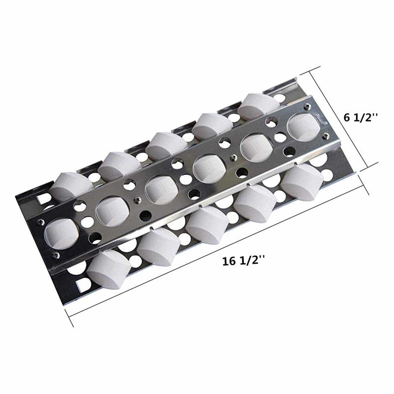 Hongso (4 Pack) Stainless Steel Heat Plate, Heat Shield, Heat Tent, Burner Cover, Vaporizor Bar, and Flavorizer Bar Replacement - Grill Parts America