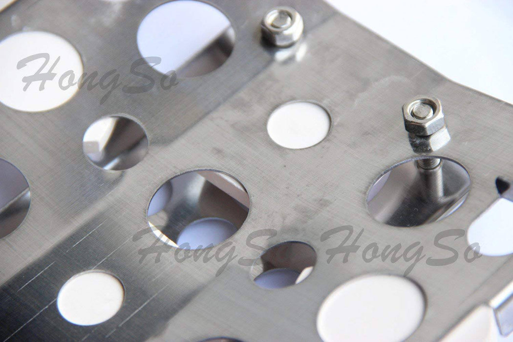 Hongso (4 Pack) Stainless Steel Heat Plate, Heat Shield, Heat Tent, Burner Cover, Vaporizor Bar, and Flavorizer Bar Replacement - Grill Parts America