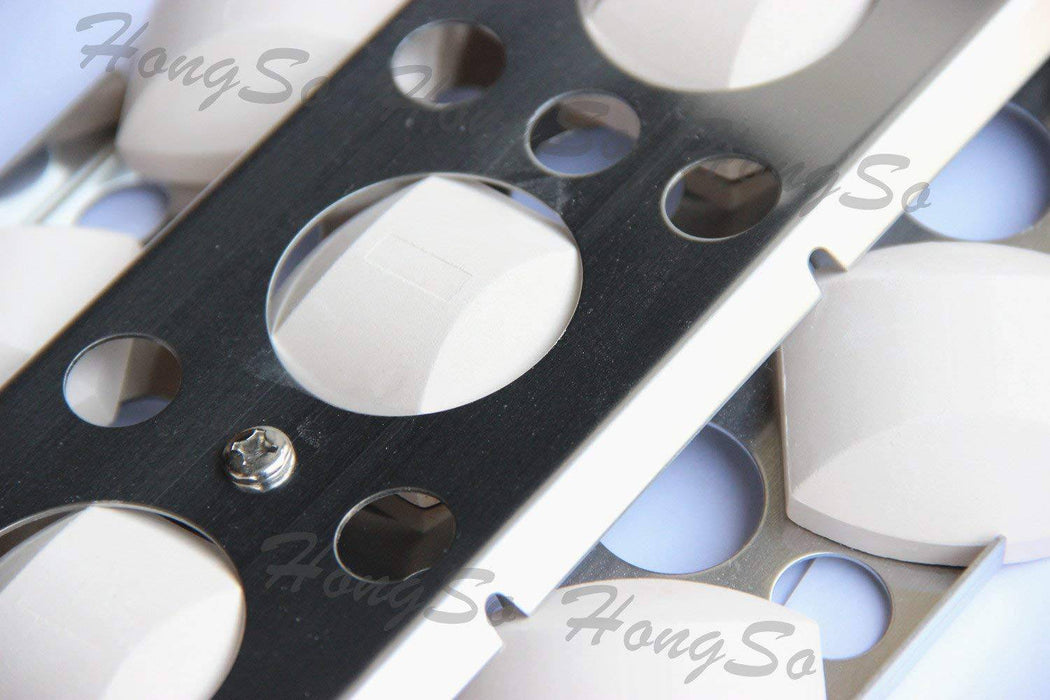 Hongso (4 Pack) Stainless Steel Heat Plate, Heat Shield, Heat Tent, Burner Cover, Vaporizor Bar, and Flavorizer Bar Replacement - Grill Parts America