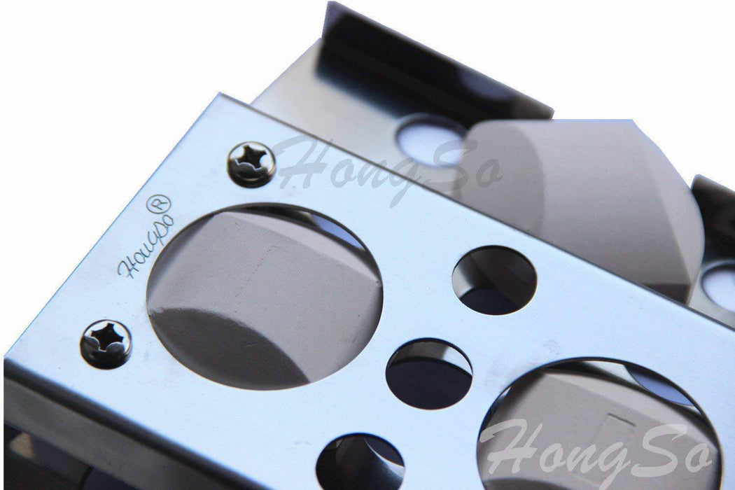 Hongso (4 Pack) Stainless Steel Heat Plate, Heat Shield, Heat Tent, Burner Cover, Vaporizor Bar, and Flavorizer Bar Replacement - Grill Parts America