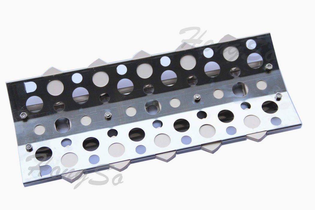 Hongso (4 Pack) Stainless Steel Heat Plate, Heat Shield, Heat Tent, Burner Cover, Vaporizor Bar, and Flavorizer Bar Replacement - Grill Parts America