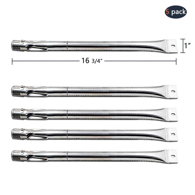 Hongso 5 Burner Gas BBQ Grill SS Burners and Heat Plates for Master Forge - Grill Parts America