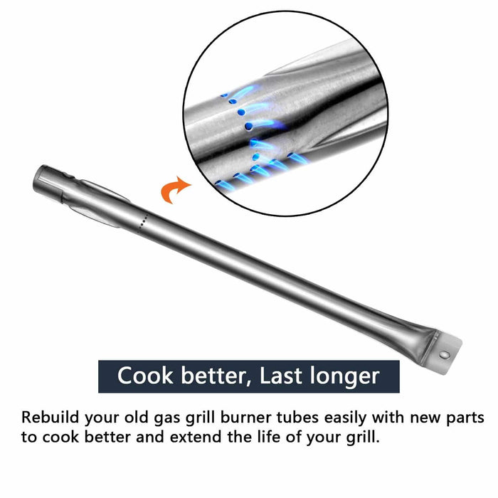 Hongso 5 Burner Gas BBQ Grill SS Burners and Heat Plates for Master Forge - Grill Parts America