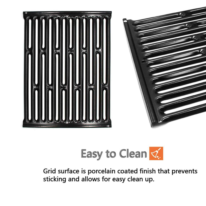Hongso 7523 7521 7522 15 Inches Porcelain Enameled Cooking Grill Grates Replacement Grid - Grill Parts America