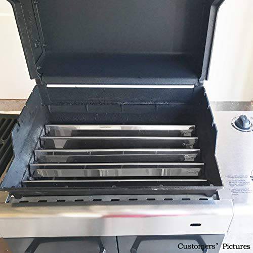Hongso 7535 21.5 Inch Flavorizer Bars Heat Plate Replacement for Weber Spirit E-210 Spirit 200 Series (with Side Mounted Control Panel) - Grill Parts America