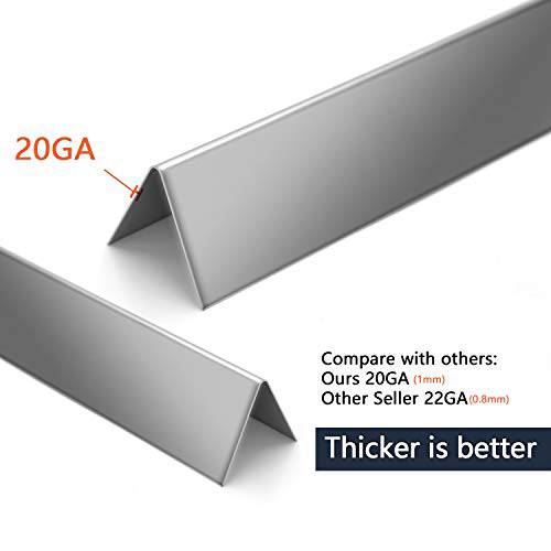 Hongso 7535 21.5 Inch Flavorizer Bars Heat Plate Replacement for Weber Spirit E-210 Spirit 200 Series (with Side Mounted Control Panel) - Grill Parts America