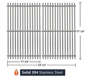 Hongso 9930 17 1/4 Inch SUS304 Stainless Steel Grill Grates Replacement 2-Pack SCI930 - Grill Parts America