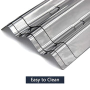 Hongso Grill Replacement Part Stainless Steel Heat Shield Plate Tent Burner Cover Flame Tamer SPZ081 3-PK - Grill Parts America