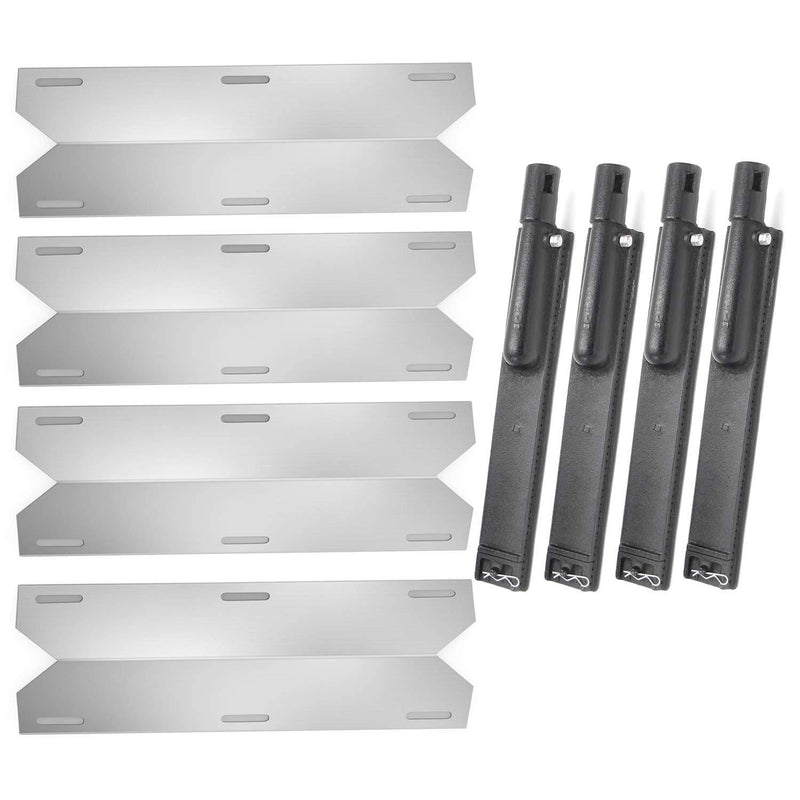 Hongso Jenn Air Grill Parts Gas Grill Repair Kit Replacement Grill Heat Plates and Burners - 4 Pack (CBF301, SPA231) - Grill Parts America