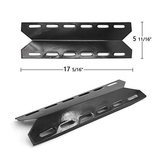 Hongso PPB341 (3-Pack) BBQ Gas Grill Porcelain Steel Heat Plates, Heat Shield, Heat Tent, Burner Cover, Vaporizor Bar, and Flavorizer Bar Replacement for Charmglow, Nexgrill, Perfect Flame(17 5/16 - Grill Parts America