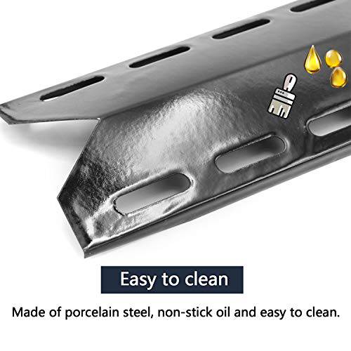 Hongso PPB341 (3-Pack) BBQ Gas Grill Porcelain Steel Heat Plates, Heat Shield, Heat Tent, Burner Cover, Vaporizor Bar, and Flavorizer Bar Replacement for Charmglow, Nexgrill, Perfect Flame(17 5/16 - Grill Parts America