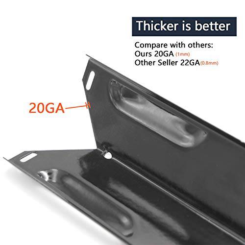 Hongso PPB341 (3-Pack) BBQ Gas Grill Porcelain Steel Heat Plates, Heat Shield, Heat Tent, Burner Cover, Vaporizor Bar, and Flavorizer Bar Replacement for Charmglow, Nexgrill, Perfect Flame(17 5/16 - Grill Parts America