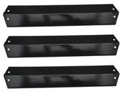 Hongso PPE051 (3-Pack) Porcelain Steel Heat Plate, Heat Shield, Heat Tent, Burner Cover, Vaporizor Bar, and Flavorizer Bar Replacement - Grill Parts America