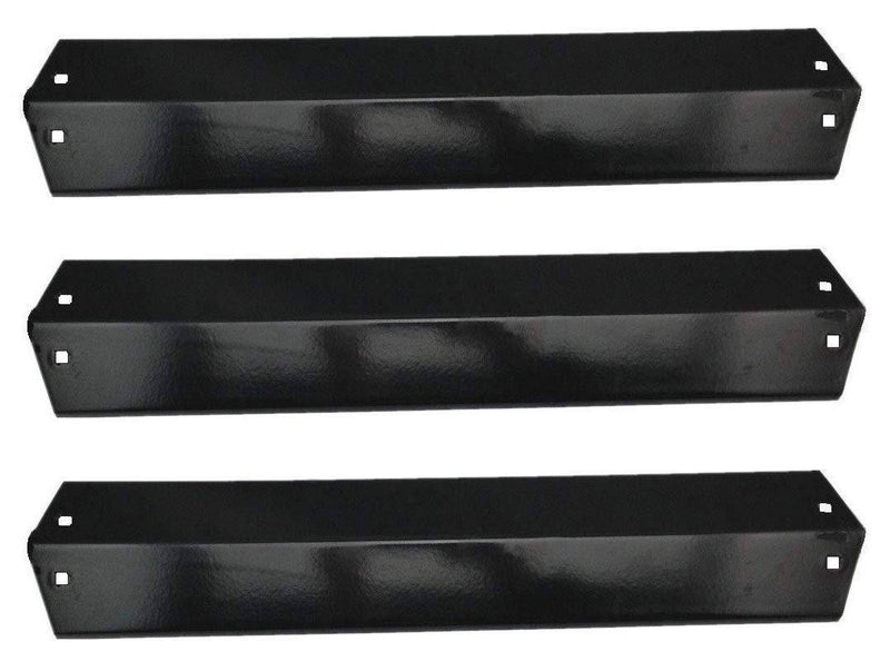 Hongso PPE051 (3-Pack) Porcelain Steel Heat Plate, Heat Shield, Heat Tent, Burner Cover, Vaporizor Bar, and Flavorizer Bar Replacement - Grill Parts America