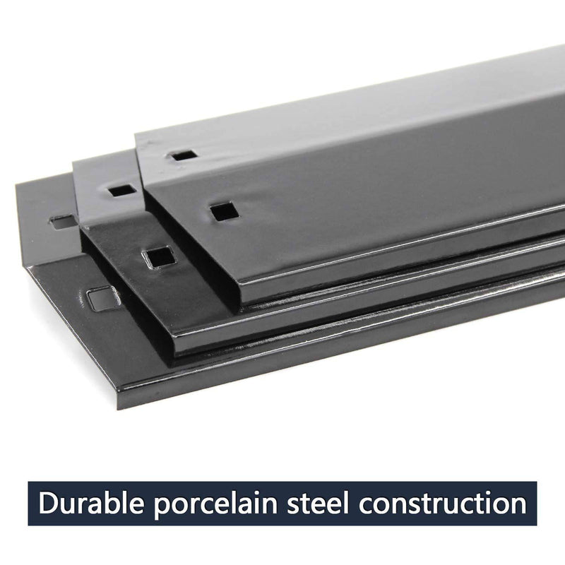 Hongso PPE051 (3-Pack) Porcelain Steel Heat Plate, Heat Shield, Heat Tent, Burner Cover, Vaporizor Bar, and Flavorizer Bar Replacement - Grill Parts America