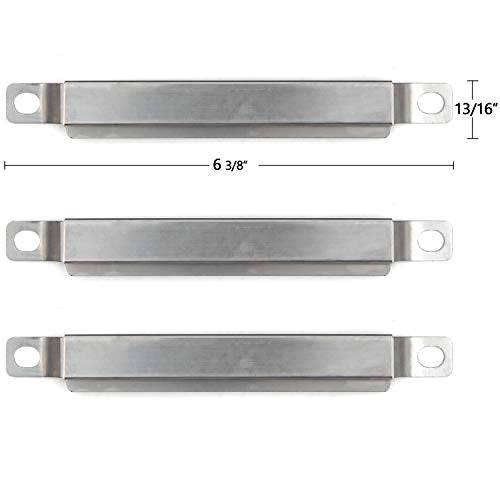 Hongso SBE592(3-Pack) Stainless Steel Cross Over Burner Replacement for Select Gas Grill Models by Charbroil, Kenmore and Others (6 3/8 - Grill Parts America