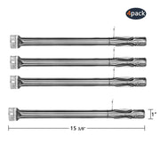 Hongso SBF231 (4-Pack) Universal BBQ Gas Grill Replacement Stainless Steel Pipe Tube Burner for BBQ Pro - Grill Parts America