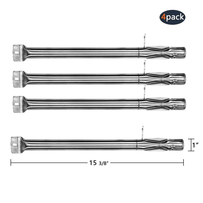 Hongso SBF231 (4-Pack) Universal BBQ Gas Grill Replacement Stainless Steel Pipe Tube Burner for BBQ Pro - Grill Parts America