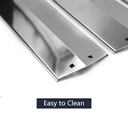 Hongso SPE051 (3-pack) Stainless Steel Heat Plates, Heat Shield, Heat Tent, Burner Cover Replacement for Chargriller 3001, 3008, 3030, 4000, 4208, 5050, 5072, 5252, 5650 Gas Grill (18 15/16" x 3 7/8") - Grill Parts America