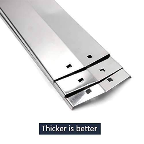 Hongso SPE051 (3-pack) Stainless Steel Heat Plates, Heat Shield, Heat Tent, Burner Cover Replacement for Chargriller 3001, 3008, 3030, 4000, 4208, 5050, 5072, 5252, 5650 Gas Grill (18 15/16" x 3 7/8") - Grill Parts America