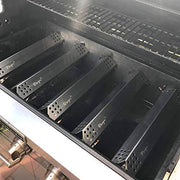 Hongso SPG451 (5-Pack) Stainless Steel Heat Plates, Heat Shield, Heat Tent, Burner Cover Replacement for Gas Grill Model Kitchen Aid 720-0745, Jenn Air Gas Barbecue Grills - Grill Parts America
