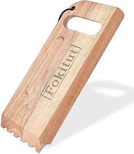 Wood Grill Scraper, Wooden Grill Scraper, Wooden Grill Cleaner Scraper, Wood BBQ Scraper for Grill, Wooden Barbeque Grill Grate Cleaner - Grill Parts America