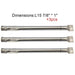 Hotsizz 14051 (3-pack) Universal Stainless Steel Burner Replacement for BBQ Gas Grill Brinkmann, Charmglow , Charmglo, Uniflame Model Grills and C - Grill Parts America