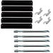 Htanch PN2311(5-Pack) SA9521(5-Pack) S9429(4-Pack) Replacement for Brinkmann Gas Grill 810-2545-W 810-9520-S Burner, Heat Plate,Carry Over Tube - Grill Parts America