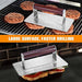 HULISEN Stainless Steel Bacon Press, 9 Inch Large Heavy Duty Burger Press with Wood Handle - Grill Parts America