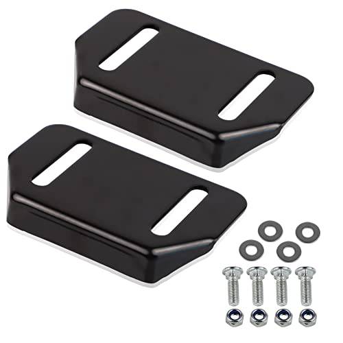 HUSWELL 784-5580 Snow Thrower Slide Shoes 2 Pack Skid Shoes with Mounting Hardware for MTD 784-5580-0637 Fits for Cub Cadet Yardman SnowBlower - Grill Parts America