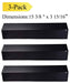 Votenli P9231A(3-Pack) Porcelain Steel Heat Plate, Heat Shield for Aussie, Brinkmann, Uniflame, Charmglow, Grill King, Lowes Model Grills - Grill Parts America
