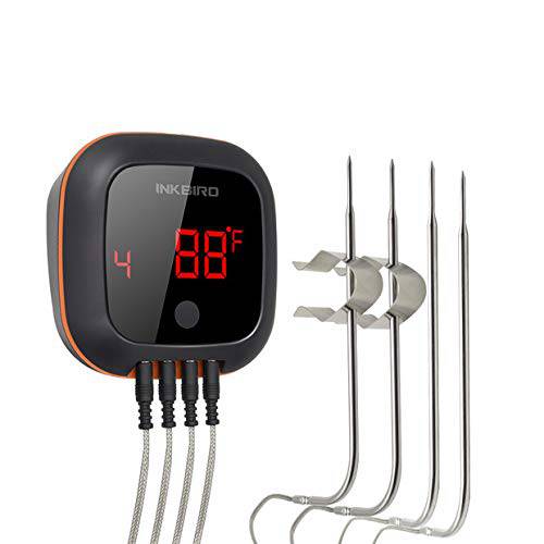 Inkbird IBT-4XS Bluetooth Wireless Meat Grill Thermometer  (Four Probe) - Grill Parts America