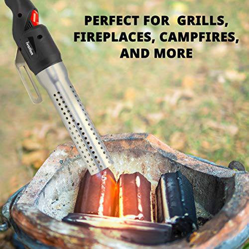 Ivation Electric Charcoal Starter with Built-in air Blower, Fast 60-Second Charcoal Lighter, Quickly & Easily Ignite BBQ Smoker Grill Without Lighter Fluid or Matches - Grill Parts America
