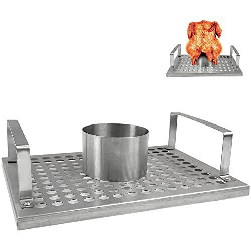 Jorsun Beer Can Chicken Stand Holder Rack, Stainless Steel Chicken Stand for Smoker and Grill - Grill Parts America