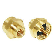 Joywayus 1LB Propane Gas Bottle Refill Adapter, 1/4" NPT Female Universal Fit 1-lb Tank Brass Fitting(Pack of 2) - Grill Parts America