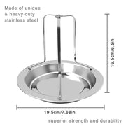 KALREDE Beer Can Chicken Roaster Rack - (7.68 by 6.5 Inch) - Grill Parts America