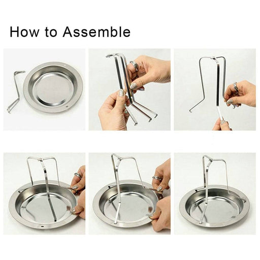 KALREDE Beer Can Chicken Roaster Rack - (7.68 by 6.5 Inch) - Grill Parts America