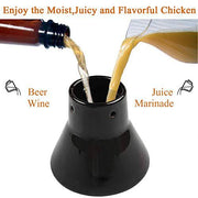 Ceramic Chicken Roaster Rack, Beer Can Chicken Stand Vertical Poultry Chicken Cooking BBQ Accessories - Grill Parts America