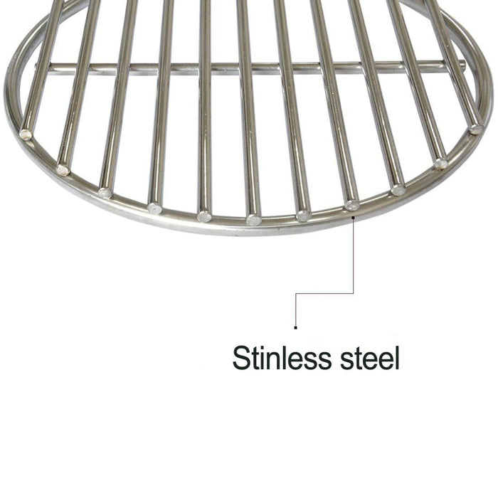 9" BBQ High Heat Stainless Steel Charcoal Fire Grate,Fits Large and Minimax Big Green Egg Fire Grate and Kamado Joe Grill Parts - Grill Parts America