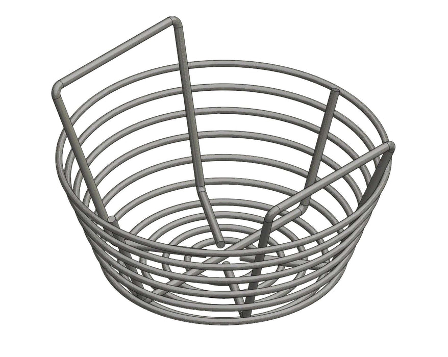 Kick Ash Basket for The Big Green Egg (Steel, Small) - Grill Parts America