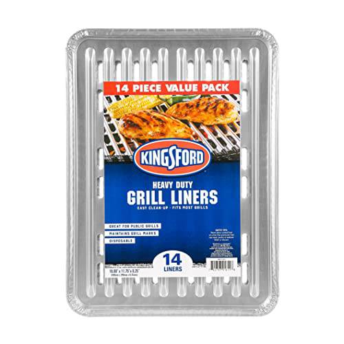 Kingsford BB17081 Aluminum, 14ct Foil Liners, Cooking, And Steaming Extra Tough Grilling Accessories, 14 Count - Grill Parts America