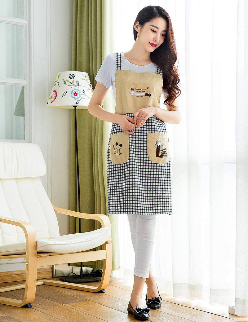 Kinsley Cute Cooking Apron for Women - Suitable for Baking, Grilling, Painting Even Fit for Arts - Grill Parts America
