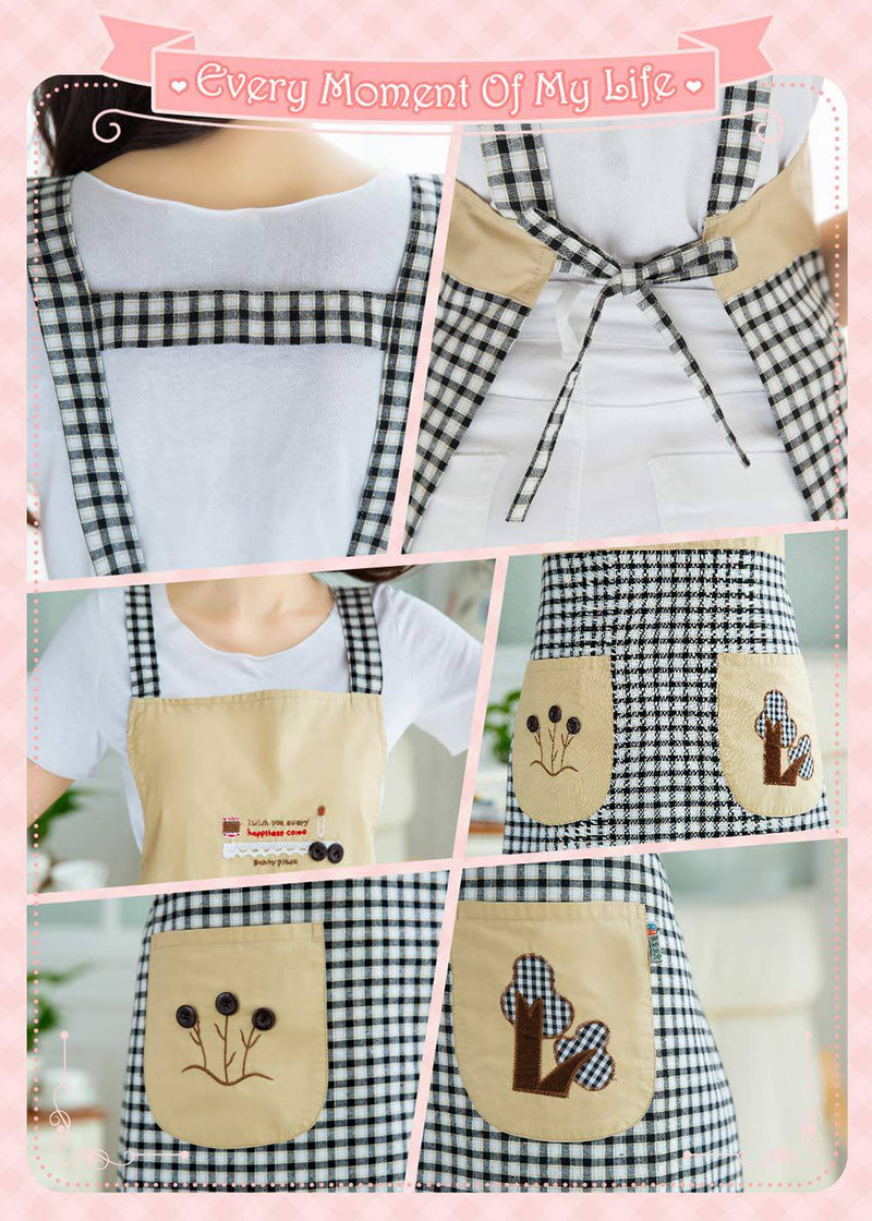 Kinsley Cute Cooking Apron for Women - Suitable for Baking, Grilling, Painting Even Fit for Arts - Grill Parts America