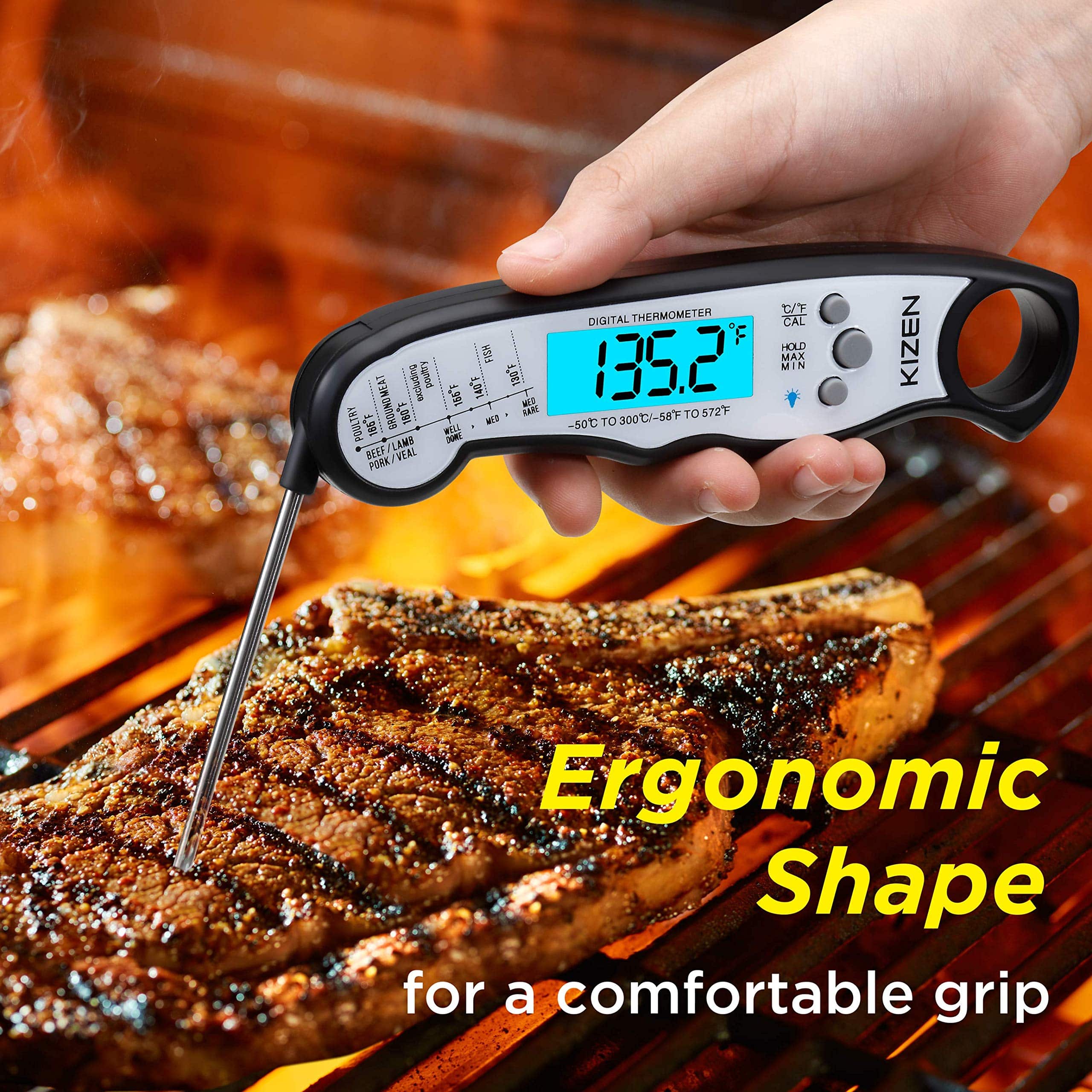 Kizen Instant Read Meat Thermometer