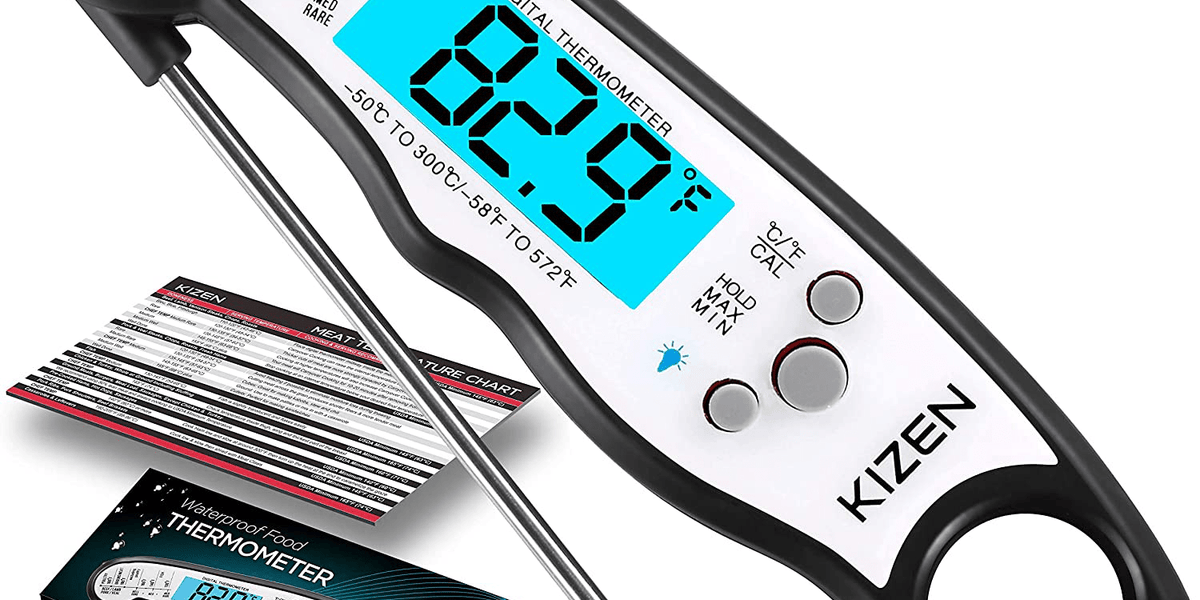 Wireless Meat Thermometer,IP67 Waterproof Meat Probe,200FT Digital Coo